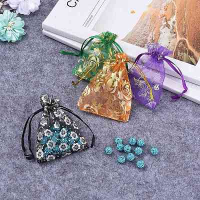 Printed Organza Bags X1-OP-R024-7x9-M-1