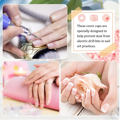 100Pcs Plastic Sleeve Ring FIND-OC0003-05D-1