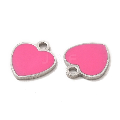 304 Stainless Steel Enamel Pendants X-STAS-M308-16P-02-1