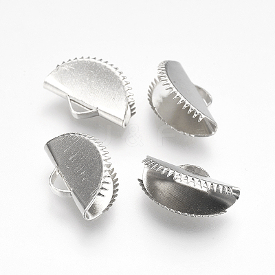 Iron Ribbon Crimp Ends X-IFIN-I026-02P-B-1
