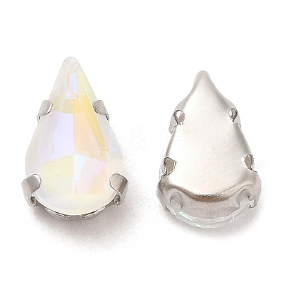 Mocha Fluorescent(MI) Teardrop Sew on Rhinestone GGLA-M006-01A-P06-1