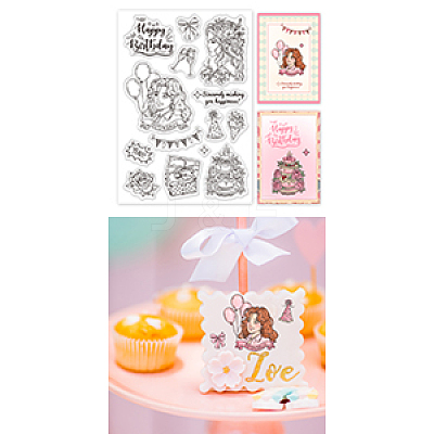 PVC Plastic Clear Stamps DIY-WH0448-0721-1