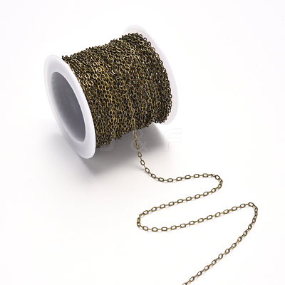 Brass Cable Chains CHC-T008-06A-AB-1