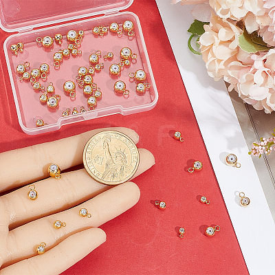 60Pcs 4 Styles Brass Tube Bails KK-BBC0022-76-1