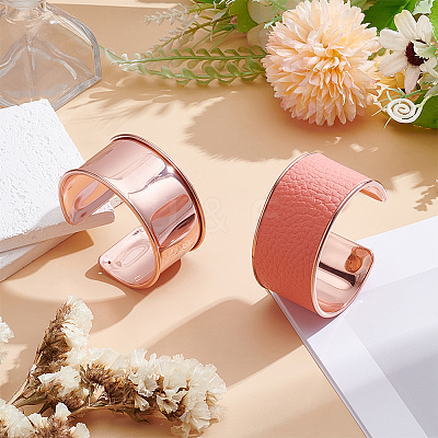 2Pcs Alloy Grooved Bangles BJEW-UN0001-90-1