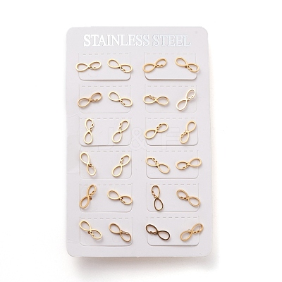 304 Stainless Steel Stud Earrings EJEW-K082-02G-1