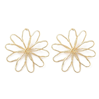 Alloy Stud Earrings LS-EJEW-D300-02G-02-1