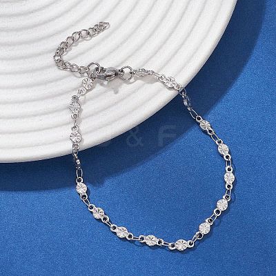 304 Stainless Steel Link Chain Bracelets for Women BJEW-JB12680-1