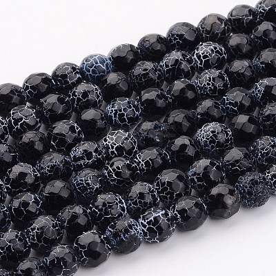 Crackle Agate Beads Strands G-A002-1-1