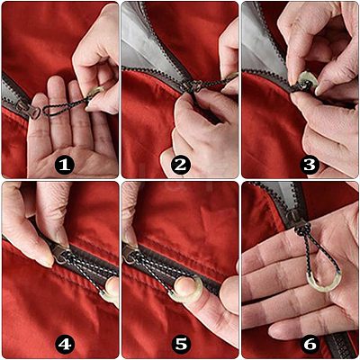 30Pcs Luminous Plastic Zipper Pulls FIND-CA0005-31-1