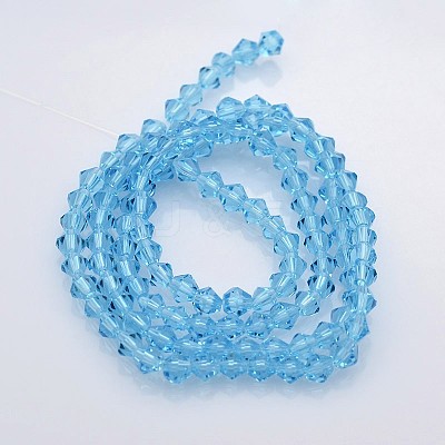 Bicone Glass Beads Strands LS-EGLA-P016-3mm-02-1