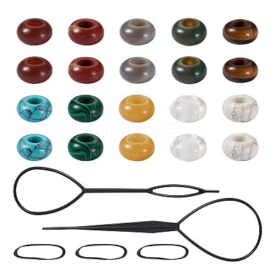 Plastic Hair Braiding Twist Styling Tool Set DIY-FW0001-31-1