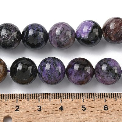 Natural Charoite Beads Strands G-C270-O03-12-1