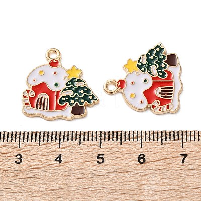 Alloy Enamel Pendants ENAM-I061-01KCG-20-1