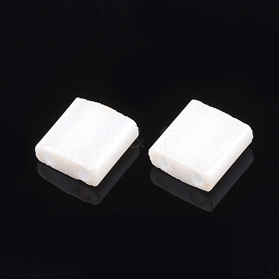 2-Hole Opaque Glass Seed Beads SEED-S023-07B-1