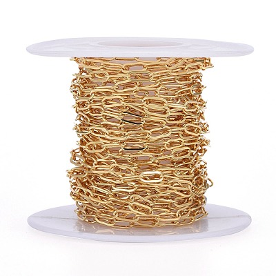 Soldered Brass Paperclip Chains CHC-G005-06G-1