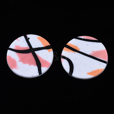Handmade Polymer Clay Pendants CLAY-N010-023-01-1