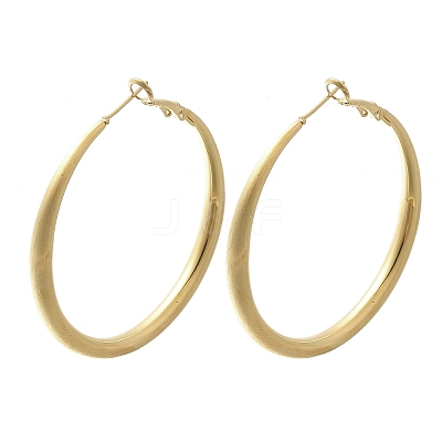 Brass Hoop Earrings for Women EJEW-A121-18C-G-1