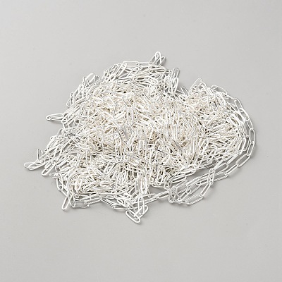 Brass Paperclip Chains CHC-WH0023-002S-1
