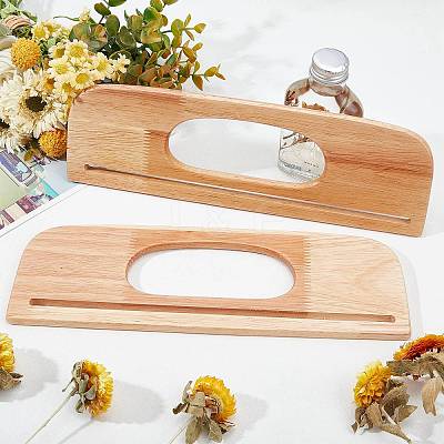 2Ppcs Wood Bag Handles WOOD-WR0001-04B-1
