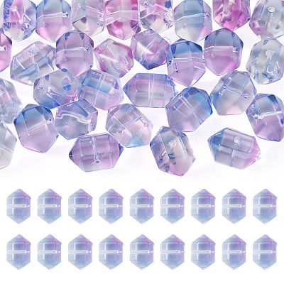 30Pcs Transparent Handmade Lampwork Beads LAMP-TADJ0001-12D-1