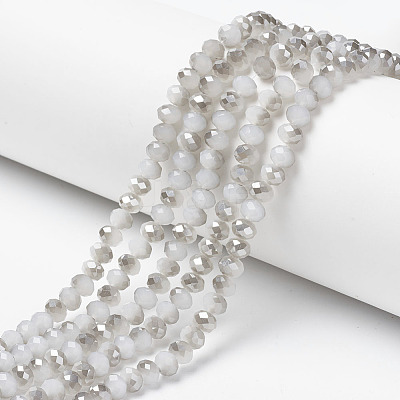 Electroplate Glass Beads Strands EGLA-A034-J4mm-E05-1