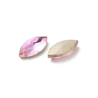 Glass Rhinestone Cabochons RGLA-P037-09B-D223-1