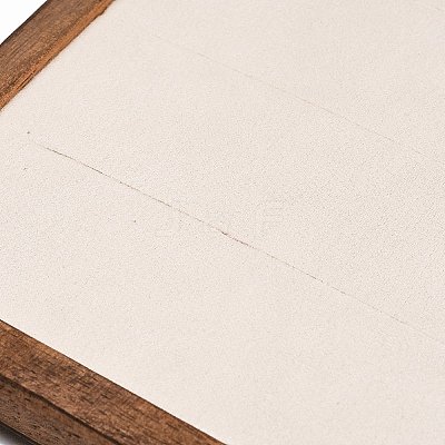 Wooden Earring Organizer Display Photo Frames with Velvet Mat and 16Pcs Earring Display Cards WD-CBA8716-01-1