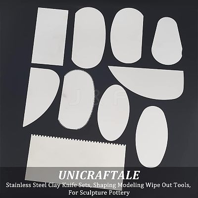 201 Stainless Steel Clay Knife Sets TOOL-UN0001-16-1