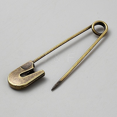 Zinc Alloy Safety Pins JEWB-WH0030-78F-1