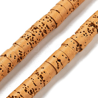 Natural Lava Rock Dyed Beads Strands G-K375-G10-01-1