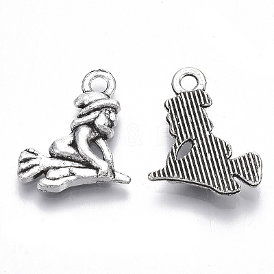 Tibetan Style Alloy Pendants X-TIBE-N010-09AS-RS-1