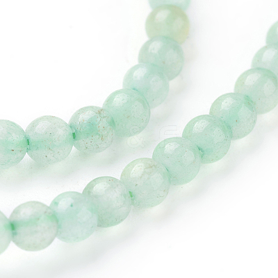 Natural Green Aventurine Beads Strands X-G-G099-4mm-17-1