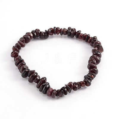 Natural Gemstone Beaded Stretch Bracelets BJEW-JB01823-04-1