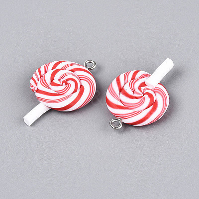Handmade Polymer Clay Pendants CLAY-N013-30A-01-1