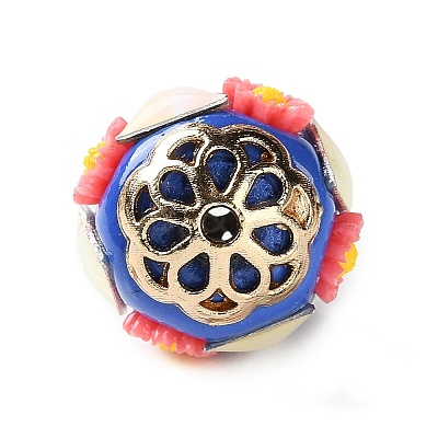 Handmade Polymer Clay Indonesia Beads IPDL-P005-04KCG-02-1