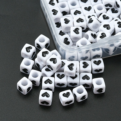 Opaque Acrylic Beads MACR-YW0002-25-1