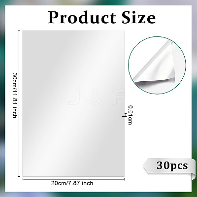 Rectangle Tinfoil Paper Sheets for Craft Engraving DIY-WH0671-302B-01-1