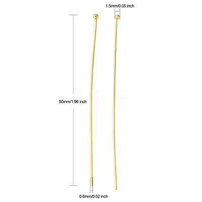 Brass Ball Head pins RP0.6X50MM-NFG-1