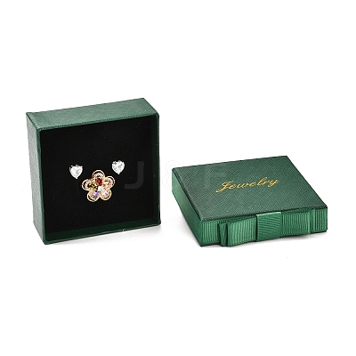 Square & Word Jewelry Cardboard Jewelry Boxes CBOX-C015-01B-02-1