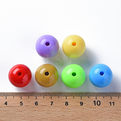 Opaque Acrylic Beads X-MACR-S370-C16mm-M2-1