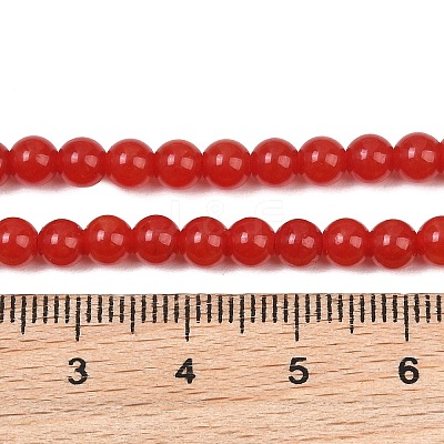 Natural Dyed White Jade Beads Strands GG-CBAEB22-B01-4mm-06-1