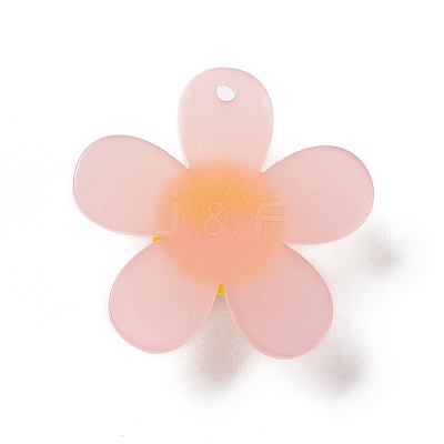 Frosted Translucent Acrylic Pendants OACR-P012-C03-1