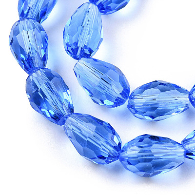 Glass Beads Strands GLAA-R024-11x8mm-8-1