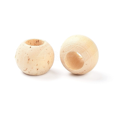 (Defective Closeout Sale)Wooden Beads WOOD-XCP0001-21-1