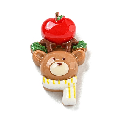 Christmas Opaque Resin Decoden Cabochons RESI-U006-05B-1