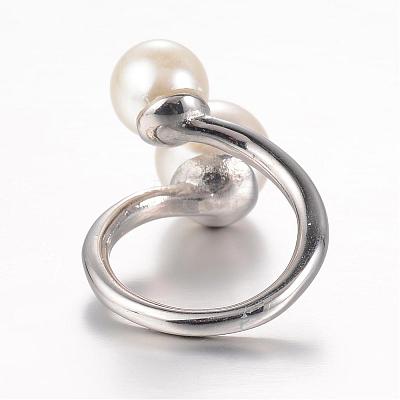 304 Stainless Steel Finger Rings STAS-G067-09-1