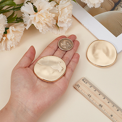 2Pcs Alloy Brooches JEWB-CP0001-58G-1