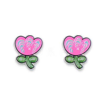 Plate Acrylic Cabochons OACR-N135-17-1