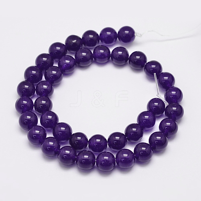 Natural Malaysia Jade Bead Strands G-A146-10mm-A01-1